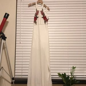 White embroidered summer dress from Forever.